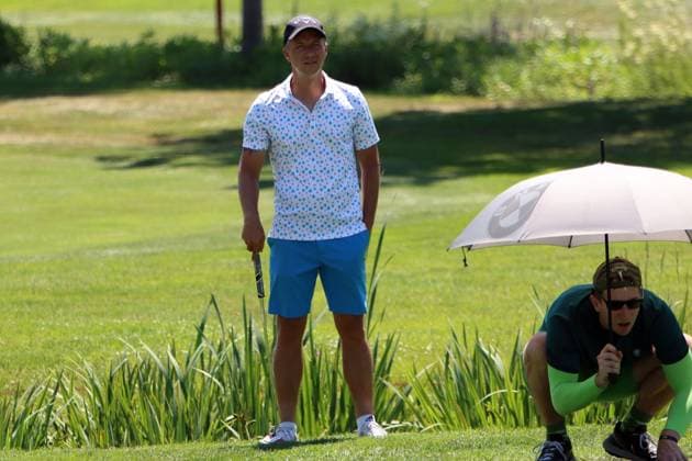 BMW International Open, Eichenried, 02.07.2025 Golf, BMW International Open, Eichenried, 02.07.2025, ProAm Turnier Bild: Philipp Kohlschreiber (ehemaliger Tennisspieler) Copyright: xBEAUTIFULxSPORTS NilsxKoepkex