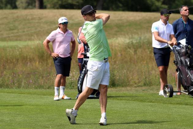 BMW International Open, Eichenried, 02.07.2025 Golf, BMW International Open, Eichenried, 02.07.2025, ProAm Turnier Bild: Tobias Arlt (Rennrodler) Copyright: xBEAUTIFULxSPORTS NilsxKoepkex