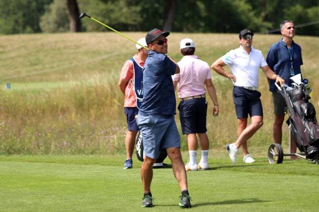 BMW International Open, Eichenried, 02.07.2025 Golf, BMW International Open, Eichenried, 02.07.2025, ProAm Turnier Bild: Michael Greis (ehemaliger Biathlet) Copyright: xBEAUTIFULxSPORTS NilsxKoepkex