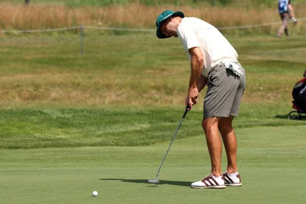 BMW International Open, Eichenried, 02.07.2025 Golf, BMW International Open, Eichenried, 02.07.2025, ProAm Turnier Bild: Martin Kaymer (Profigolfer) beim Putt Copyright: xBEAUTIFULxSPORTS NilsxKoepkex