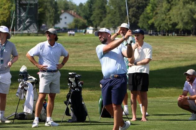 BMW International Open, Eichenried, 02.07.2025 Golf, BMW International Open, Eichenried, 02.07.2025, ProAm Turnier Bild: Peter Finch (Golf-Influencer) Copyright: xBEAUTIFULxSPORTS NilsxKoepkex