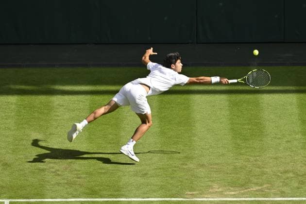 Tennis : Wimbledon -2025 - ITF - Tennis - Wimbledon - ITF - Carlos Alcaraz - Espagne GB  Copyright: xChryslenexCaillaudx xPznewsx