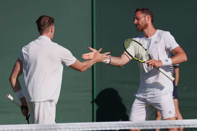 Hendrik Jebens, Albano Olivetti, Herren Doppel, Gentlemen s Doubles Tennis - Wimbledon 2025 - Grand Slam ITF ATP, Tennis Herren WTA, Tennis Damen - AELTC - London - - Great Britain - 2 July 2025. Copyright: xJuergenxHasenkopfx