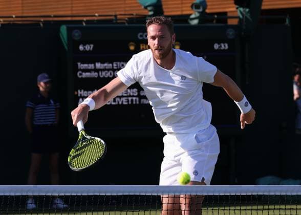 Hendrik Jebens, Albano Olivetti, Herren Doppel, Gentlemen s Doubles Tennis - Wimbledon 2025 - Grand Slam ITF ATP, Tennis Herren WTA, Tennis Damen - AELTC - London - - Great Britain - 2 July 2025. Copyright: xJuergenxHasenkopfx