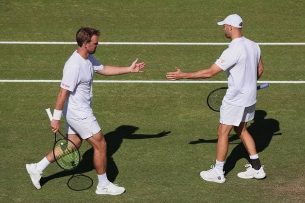 Kevin Krawietz, Tim Puetz (Kappe), Herren Doppel, Gentlemen s Doubles Tennis - Wimbledon 2025 - Grand Slam ITF ATP, Tennis Herren WTA, Tennis Damen - AELTC - London - - Great Britain - 2 July 2025. Copyright: xJuergenxHasenkopfx