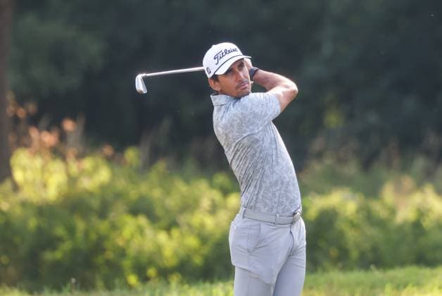 Rafa Cabrera Bello (ESP) auf dem Fairway, 36. BMW International Open 2025, Golf, DP World Tour, Herren, Runde 1, 03.07.2025 Eichenried Bayern Deutschland