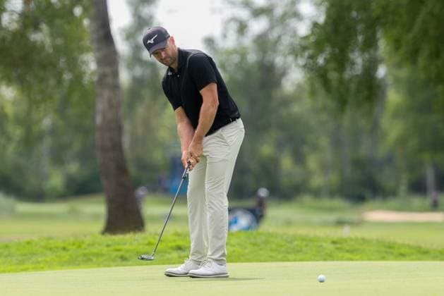 Marcel Schneider (GER) beim Putten, 36. BMW International Open 2025, Golf, DP World Tour, Herren, Runde 1, 03.07.2025 Eichenried Bayern Deutschland