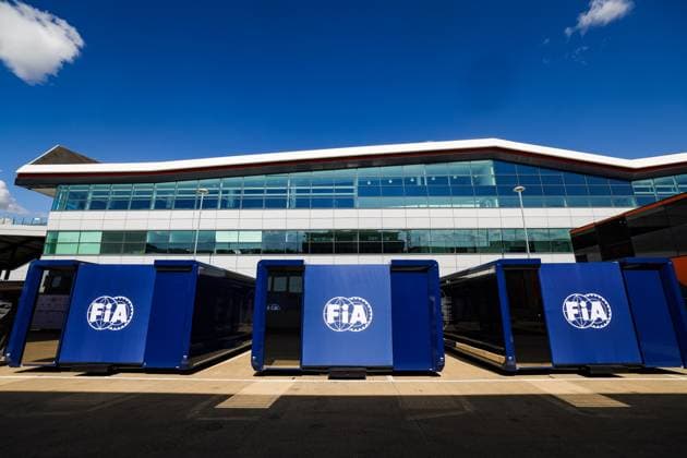 F1 - BRITISH GRAND PRIX 2025 FIA motorhome during the Formula 1 Qatar Airways British Grand Prix 2025, 12th round of the 2025 FIA Formula One World Championship, WM, Weltmeisterschaft from July 4 to 6, 2025 on the Silverstone Circuit, in Silverstone, United Kingdom - SilverstoneUnited Kingdom  Copyright: xFLORENTxGOODENx