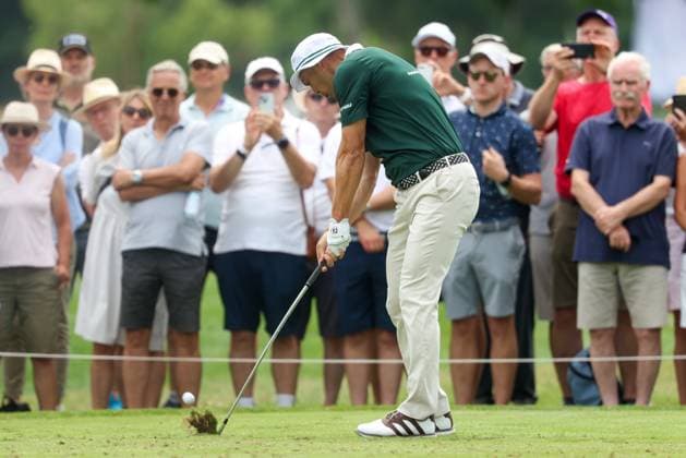 Martin Kaymer (GER) am Abschlag,Tee, 36. BMW International Open 2025, Golf, DP World Tour, Herren, Runde 1, 03.07.2025 Eichenried Bayern Deutschland
