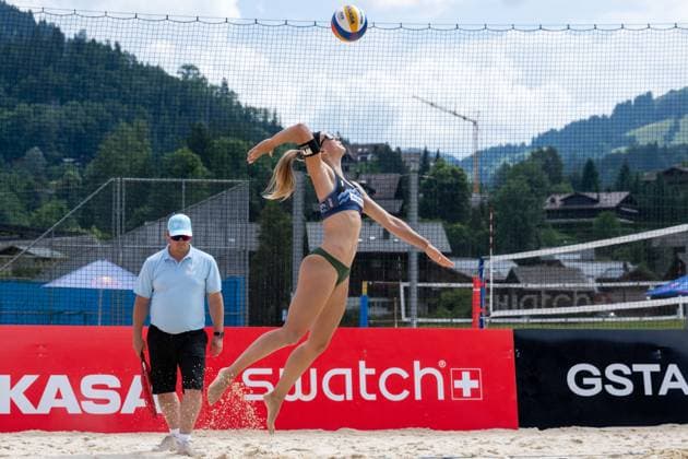RECORD DATE NOT STATED Beach Pro Tour - Elite 16 Gstaad, 03.07.2025 Sandra Ittlinger (GER); Beach Pro Tour - Elite 16 Gstaad am 03.07.2025 Copyright: xBEAUTIFULxSPORTS PeterxWeberx