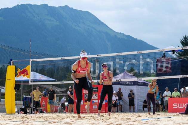 RECORD DATE NOT STATED Beach Pro Tour - Elite 16 Gstaad, 03.07.2025 Svenja Mueller (GER), Cinja Tillmann (GER); Beach Pro Tour - Elite 16 Gstaad am 03.07.2025 Copyright: xBEAUTIFULxSPORTS PeterxWeberx