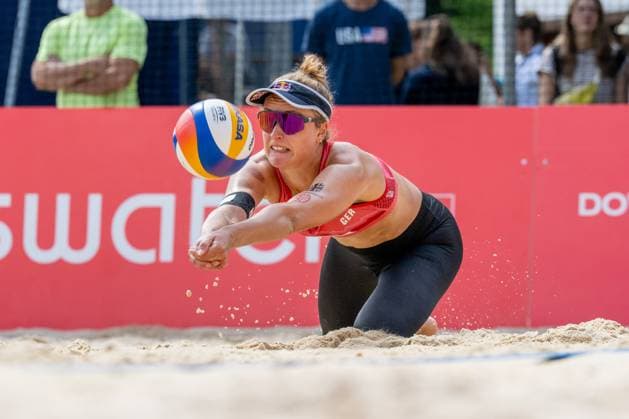 RECORD DATE NOT STATED Beach Pro Tour - Elite 16 Gstaad, 03.07.2025 Svenja Mueller (GER); Beach Pro Tour - Elite 16 Gstaad am 03.07.2025 Copyright: xBEAUTIFULxSPORTS PeterxWeberx