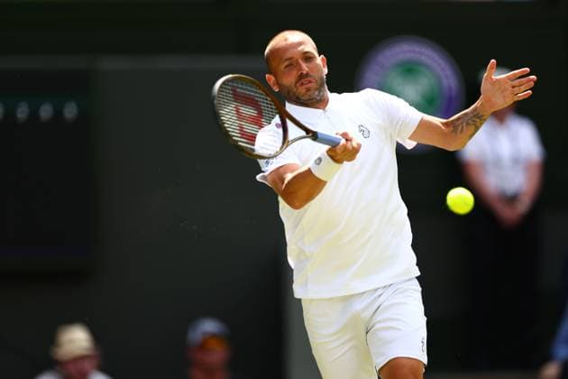 Dan Evans during his second round match Wimbledon Tennis Championships, Day 4, The All England Lawn Tennis and Croquet Club, London, UK - 03 Jul 2025London The All England Lawn Tennis and United Kingdom  Copyright: xJamesxMarsh Shutterstockx 15382593aw