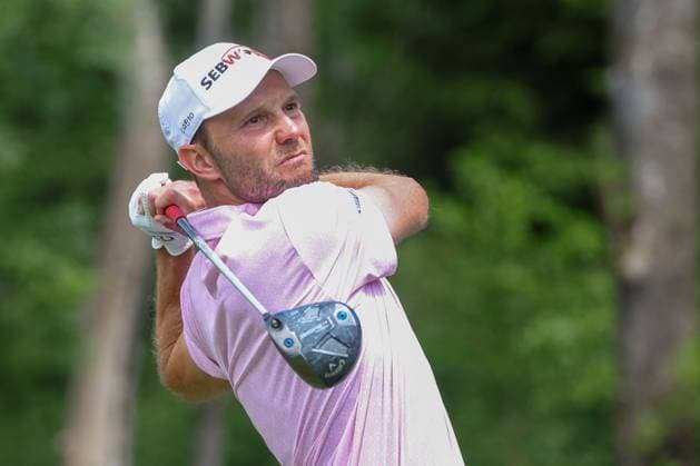 Maximilian Kieffer (GER) am Abschlag,Tee, 36. BMW International Open 2025, Golf, DP World Tour, Herren, Runde 1, 03.07.2025 Eichenried Bayern Deutschland