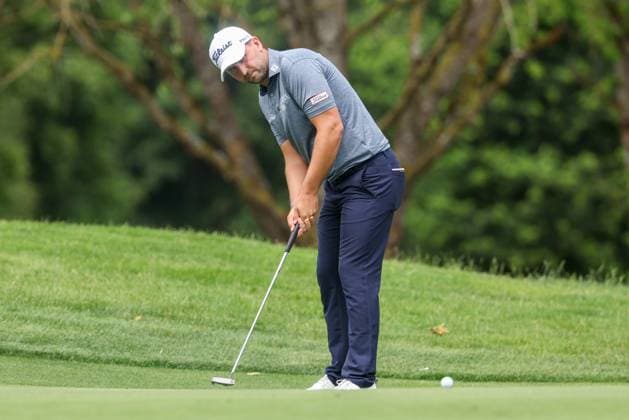 Nicolai von Dellingshausen (GER) beim Putten, 36. BMW International Open 2025, Golf, DP World Tour, Herren, Runde 1, 03.07.2025 Eichenried Bayern Deutschland