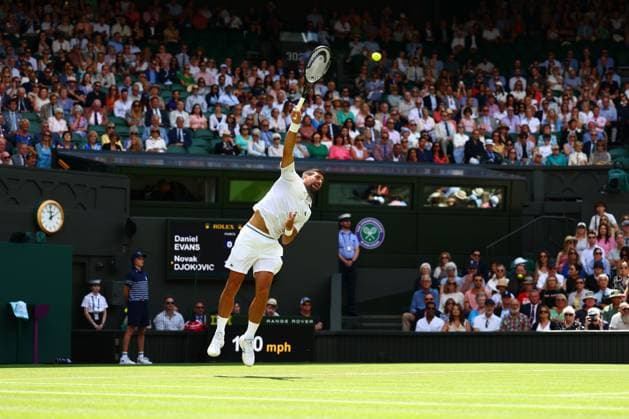 Novak Djokovic during his second round match Wimbledon Tennis Championships, Day 4, The All England Lawn Tennis and Croquet Club, London, UK - 03 Jul 2025London The All England Lawn Tennis and United Kingdom  Copyright: xJamesxMarsh Shutterstockx 15382593bq