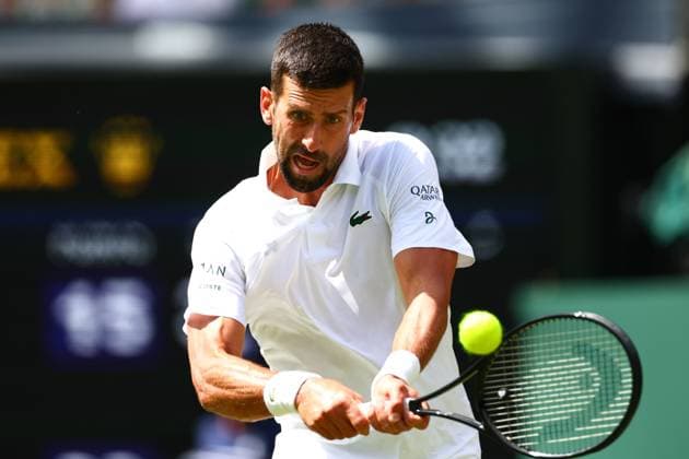 Novak Djokovic during his second round match Wimbledon Tennis Championships, Day 4, The All England Lawn Tennis and Croquet Club, London, UK - 03 Jul 2025London The All England Lawn Tennis and United Kingdom  Copyright: xJamesxMarsh Shutterstockx 15382593bo