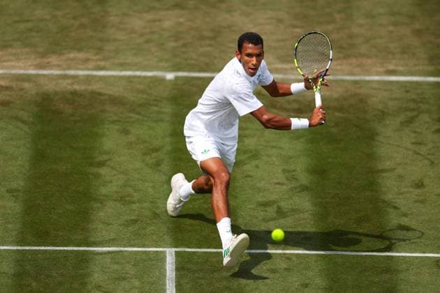 Felix Auger-Aliassime during his second round match Wimbledon Tennis Championships, Day 4, The All England Lawn Tennis and Croquet Club, London, UK - 03 Jul 2025London The All England Lawn Tennis and United Kingdom  Copyright: xEllaxLing Shutterstockx 15382594ah