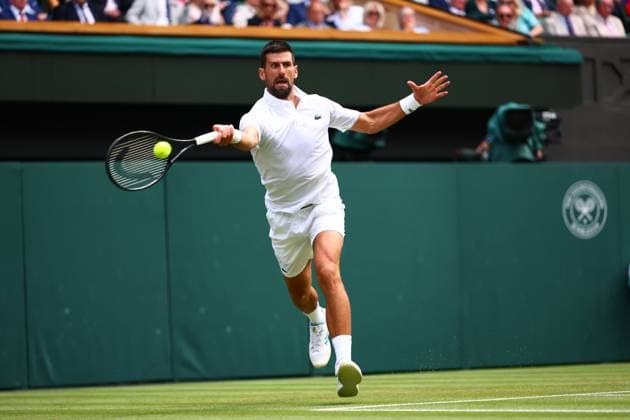 Novak Djokovic during his second round match Wimbledon Tennis Championships, Day 4, The All England Lawn Tennis and Croquet Club, London, UK - 03 Jul 2025London The All England Lawn Tennis and United Kingdom  Copyright: xJamesxMarsh Shutterstockx 15382593ci
