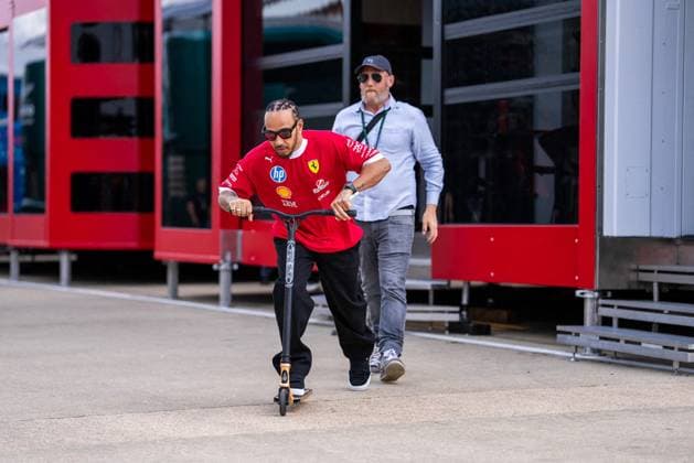 Formula 1 Japanese Grand Prix 2025 - Media Day Thursday Lewis Hamilton (Gbr) Of Scuderia Ferrari 44 during the Formula 1 Qatar Airways British Grand Prix 2025 on Media Day at the Silverstone International Circuit, Silverstone, Great Britain on July 3, 2025 Photo by Antoine Lapeyre ABACAPRESS.COM Silverstone United Kingdom  Copyright: xLapeyrexAntoine ABACAx