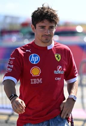 3rd July 2025; Silverstone Circuit, Northamptonshire, England; Formula 1 2025 Qatar Airways British F1 Grand Prix; Arrivals and Inspection Day; Charles Leclerc of Ferrari arrives at Silverstone  ActionPlus12808211 SimonxWest