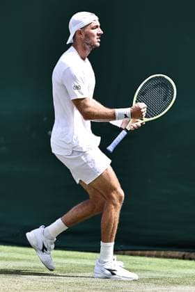 Jan-Lennard Struff, GER, during second round of 2025 All England Lawn Tennis Championships at Wimbledon, mens singles, London, 03 07 2025; -