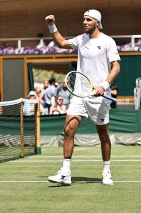Jan-Lennard Struff, GER, during second round of 2025 All England Lawn Tennis Championships at Wimbledon, mens singles, London, 03 07 2025; -