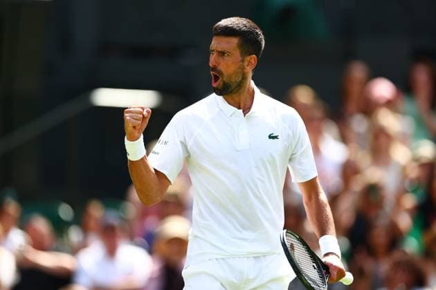 Novak Djokovic during his second round match Wimbledon Tennis Championships, Day 4, The All England Lawn Tennis and Croquet Club, London, UK - 03 Jul 2025London The All England Lawn Tennis and United Kingdom  Copyright: xJamesxMarsh Shutterstockx 15382593co