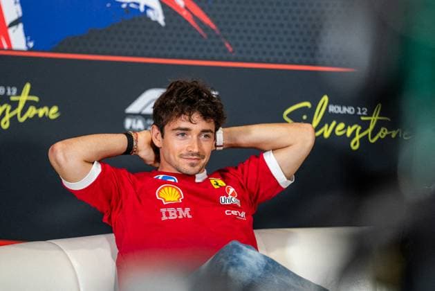 Charles Leclerc at Formula 1 Qatar Airways British Grand Prix 2025 - Media Day Thursday Charles Leclerc (Mon) Of Scuderia Ferrari 16 during the Formula 1 Qatar Airways British Grand Prix 2025 on Media Day at the Silverstone International Circuit, Silverstone, Great Britain on July 3, 2025 Photo by Antoine Lapeyre ABACAPRESS.COM Silverstone United Kingdom  Copyright: xLapeyrexAntoine ABACAx