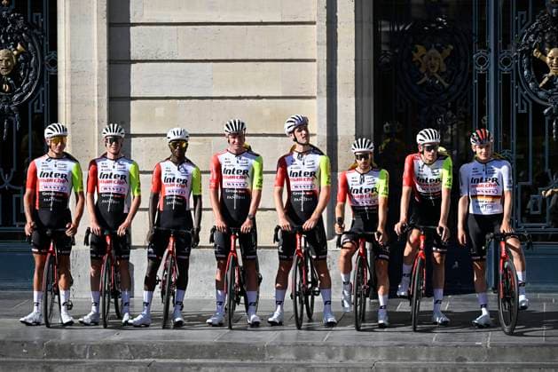 Tour de France 2025 03 07 2025 LILLE METROPOLE, FRANCE - JULY 03 : The team of Intermarche - Wanty during the teams presentation prior of the 112th edition of Tour de France an UCI World Tour 2.UWT cycling road race stage for Men Elite on July 3, 2025 in Lille Metropole, France, 03 07 2025 ( Motordriver Kenny Verfaillie - Lille Metropole France  Copyright: xJanxDexMeuleneirx
