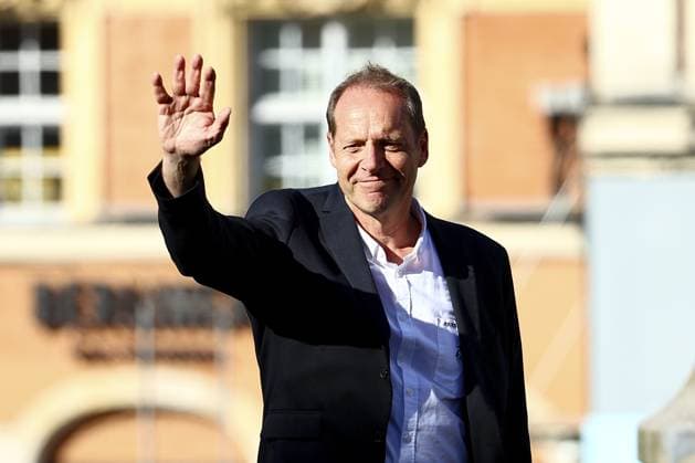 Christian Prudhomme, cycling director of ASO (Amaury Organisation) pictured during the team presentation ahead of the 2025 Tour de France cycling race, in Lille, France, on Thursday 03 July 2025. The 112th edition of the Tour de France starts on Saturday 5 July in Lille, France, and will finish in Paris, France on the 27th of July. DAVIDxPINTENS  x128363653x