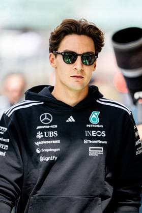 F1 - BRITISH GRAND PRIX 2025 RUSSELL George (gbr), Mercedes AMG F1 Team W16, portrait during the Formula 1 Qatar Airways British Grand Prix 2025, 12th round of the 2025 FIA Formula One World Championship, WM, Weltmeisterschaft from July 4 to 6, 2025 on the Silverstone Circuit, in Silverstone, United Kingdom - SilverstoneUnited Kingdom  Copyright: xALBERTOxVIMERCATIx