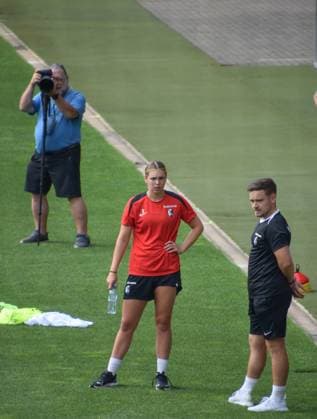 Schwarzwald Stadion, 3th July 2025 Alina Axtmann (3 Freiburg) during the training from the SC Freiburg Frauen on 3th july 2025 (Arne van der Ben SPP) Copyright: xArnexvanxderxBenx xSPPx spp-en-ArVaDeBeSp-SPO-5