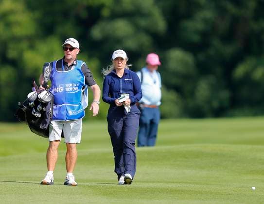 3rd July 2025; The O& x2019;Meara Course at Carton House, Maynooth, County Kildare, Ireland; KPMG Womens Irish Open Golf, Round 1; Bronte Law walks up to her ball on the 15th fairway  ActionPlus12808517 PeterxFitzpatrick