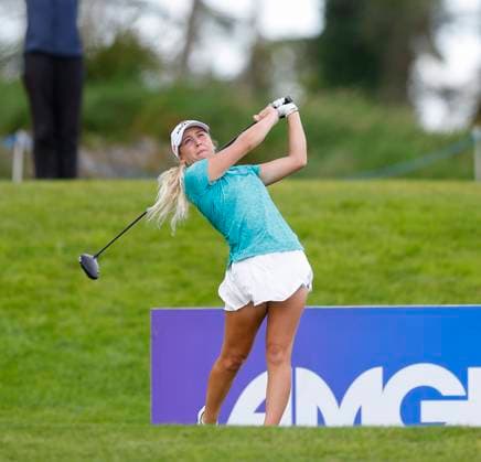 3rd July 2025; The O& x2019;Meara Course at Carton House, Maynooth, County Kildare, Ireland; KPMG Womens Irish Open Golf, Round 1; Sara Byrne of Ireland teeing off on the 13th hole  ActionPlus12808548 PeterxFitzpatrick