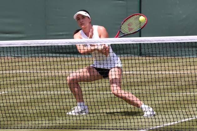 Alexandra Eala (PHI), Eva Lys (GER), Damen Doppel, Women s Doubles. Tennis - Wimbledon 2025 - Grand Slam ITF ATP, Tennis Herren WTA, Tennis Damen - AELTC - London - - Great Britain - 3 July 2025. Copyright: xJuergenxHasenkopfx