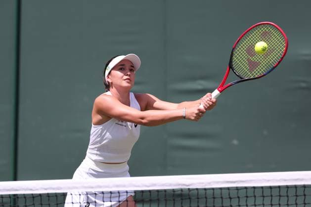 Alexandra Eala (PHI), Eva Lys (GER), Damen Doppel, Women s Doubles. Tennis - Wimbledon 2025 - Grand Slam ITF ATP, Tennis Herren WTA, Tennis Damen - AELTC - London - - Great Britain - 3 July 2025. Copyright: xJuergenxHasenkopfx