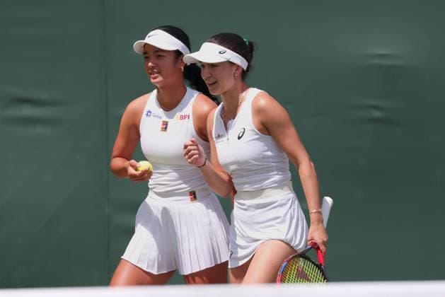 L-R.Alexandra Eala (PHI), Eva Lys (GER), Damen Doppel, Women s Doubles. Copyright: xJuergenxHasenkopfx