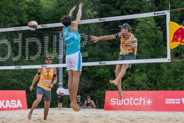 RECORD DATE NOT STATED Beach Pro Tour - Elite 16 Gstaad, 03.07.2025 Clemens Wickler (GER); Beach Pro Tour - Elite 16 Gstaad am 03.07.2025 Copyright: xBEAUTIFULxSPORTS PeterxWeberx