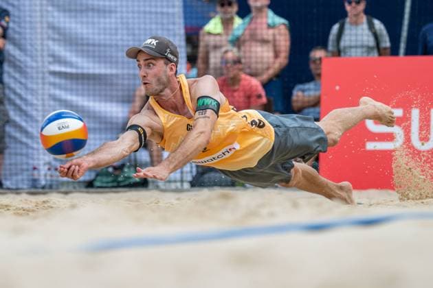RECORD DATE NOT STATED Beach Pro Tour - Elite 16 Gstaad, 03.07.2025 Clemens Wickler (GER); Beach Pro Tour - Elite 16 Gstaad am 03.07.2025 Copyright: xBEAUTIFULxSPORTS PeterxWeberx