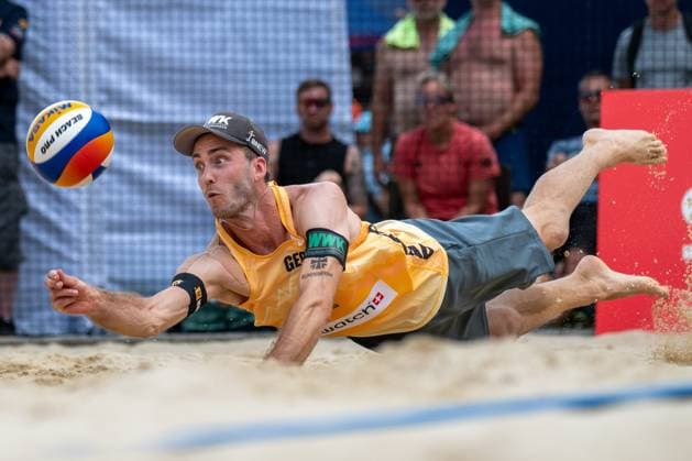RECORD DATE NOT STATED Beach Pro Tour - Elite 16 Gstaad, 03.07.2025 Clemens Wickler (GER); Beach Pro Tour - Elite 16 Gstaad am 03.07.2025 Copyright: xBEAUTIFULxSPORTS PeterxWeberx