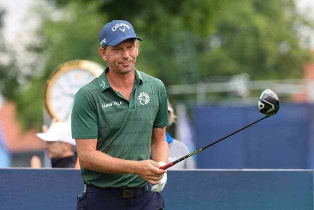 enttaeuschung bei Marcel Siem (GER) am Abschlag,Tee, 36. BMW International Open 2025, Golf, DP World Tour, Herren, Runde 2, 04.07.2025 Eichenried Bayern Deutschland