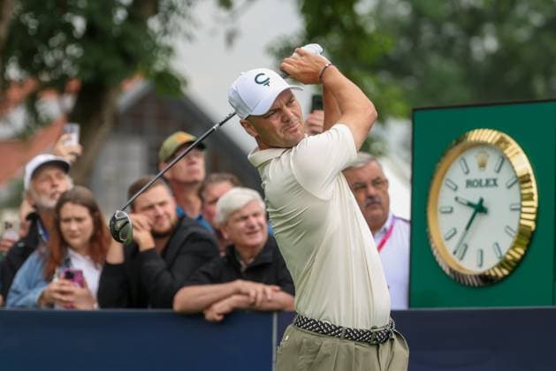 Martin Kaymer (GER) am Abschlag,Tee, 36. BMW International Open 2025, Golf, DP World Tour, Herren, Runde 2, 04.07.2025 Eichenried Bayern Deutschland