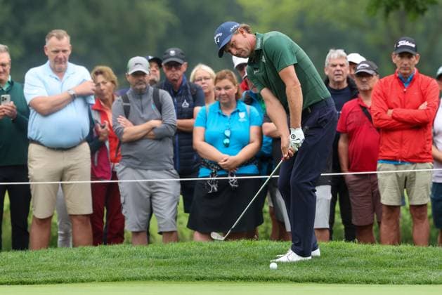 Marcel Siem (GER) beim Chip aufs Green, 36. BMW International Open 2025, Golf, DP World Tour, Herren, Runde 2, 04.07.2025 Eichenried Bayern Deutschland