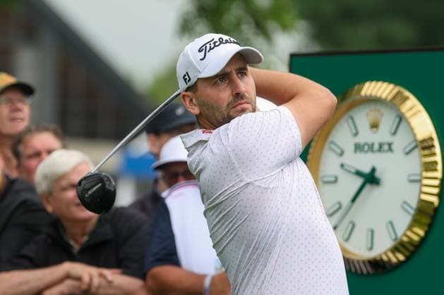 Nicolai von Dellingshausen (GER) am Abschlag,Tee, 36. BMW International Open 2025, Golf, DP World Tour, Herren, Runde 2, 04.07.2025 Eichenried Bayern Deutschland