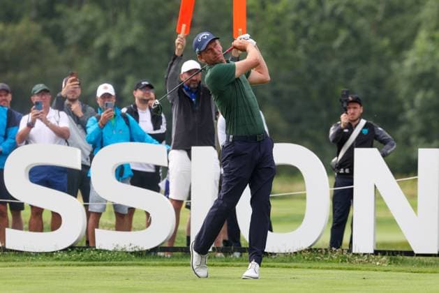 Marcel Siem (GER) am Abschlag,Tee, 36. BMW International Open 2025, Golf, DP World Tour, Herren, Runde 2, 04.07.2025 Eichenried Bayern Deutschland