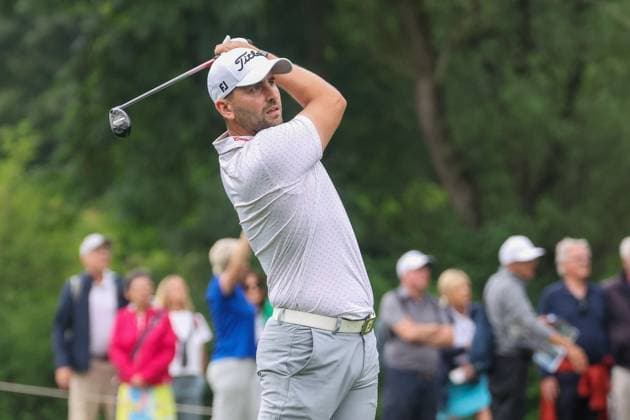 Nicolai von Dellingshausen (GER) auf dem Fairway, 36. BMW International Open 2025, Golf, DP World Tour, Herren, Runde 2, 04.07.2025 Eichenried Bayern Deutschland