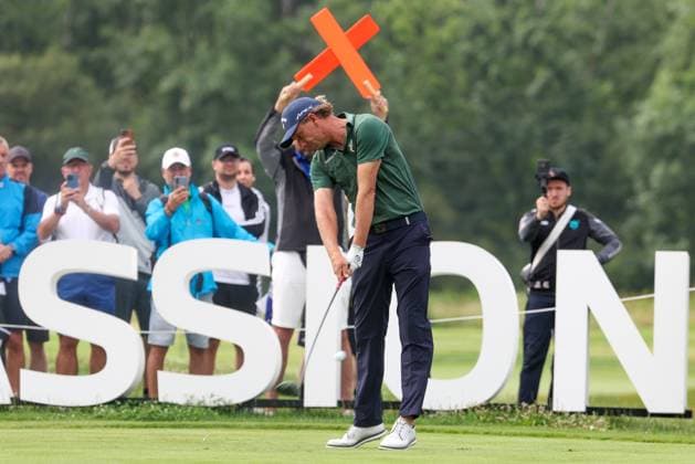 Marcel Siem (GER) am Abschlag,Tee, 36. BMW International Open 2025, Golf, DP World Tour, Herren, Runde 2, 04.07.2025 Eichenried Bayern Deutschland