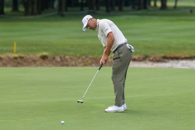 Martin Kaymer (GER) beim Putten, 36. BMW International Open 2025, Golf, DP World Tour, Herren, Runde 2, 04.07.2025 Eichenried Bayern Deutschland
