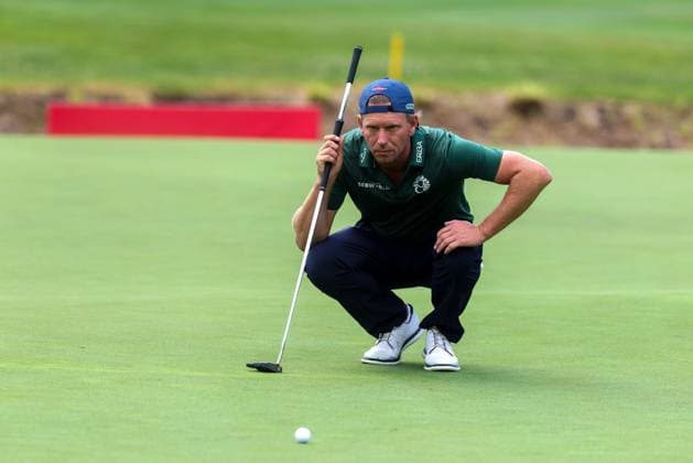 Marcel Siem (GER) beim lesen der Puttlinie, 36. BMW International Open 2025, Golf, DP World Tour, Herren, Runde 2, 04.07.2025 Eichenried Bayern Deutschland